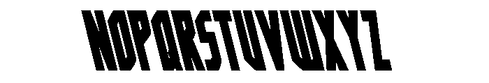 Orion Prime Leftalic Font LOWERCASE