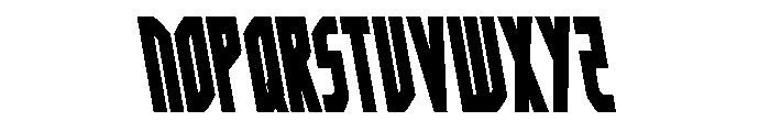 Orion Prime Semi-Leftalic Font UPPERCASE