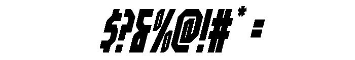 Orion Prime Spaced Italic Font OTHER CHARS