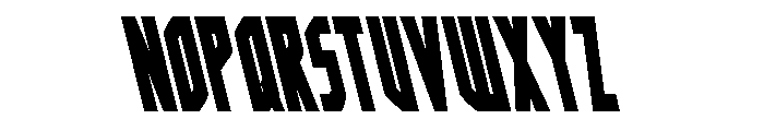 Orion Prime Spaced Leftalic Font LOWERCASE
