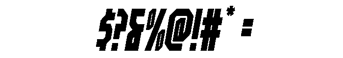 Orion Prime Spaced Semi-Italic Font OTHER CHARS