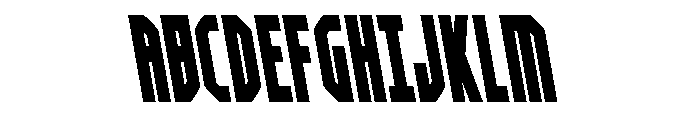 Orion Prime Spaced Semi-Leftal Font UPPERCASE