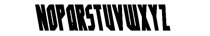 Orion Prime Spaced Semi-Leftal Font LOWERCASE