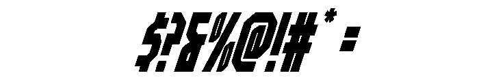 Orion Prime Spaced Super-Ital Font OTHER CHARS