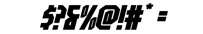 Orion Prime Wide Italic Font OTHER CHARS