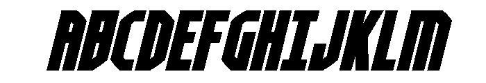 Orion Prime Wide Italic Font UPPERCASE