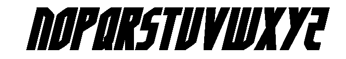 Orion Prime Wide Italic Font UPPERCASE