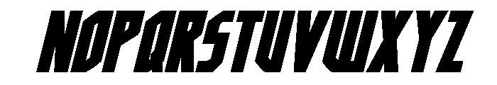 Orion Prime Wide Italic Font LOWERCASE
