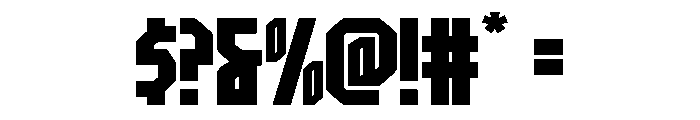 Orion Prime Wide Font OTHER CHARS