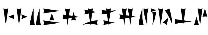 Ork Glyphs Font LOWERCASE