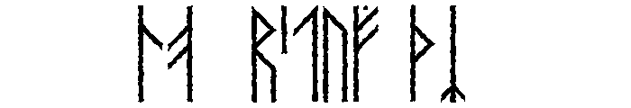 Orkahaug Font LOWERCASE