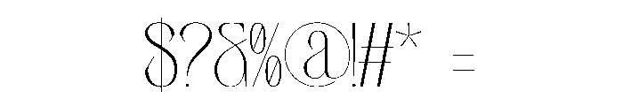 Orlevin Font OTHER CHARS