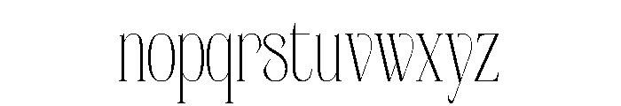 Orlevin Font LOWERCASE