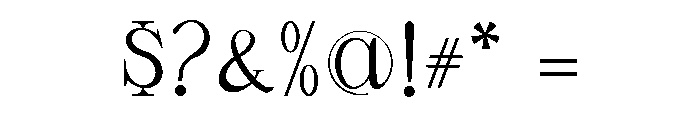 Orlington Free Regular Font OTHER CHARS