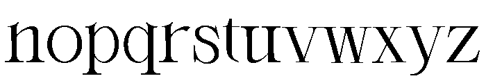 Orlington Free Regular Font LOWERCASE