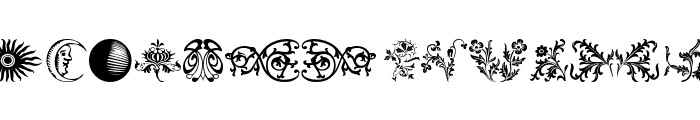 Ornamental Elements II Font LOWERCASE