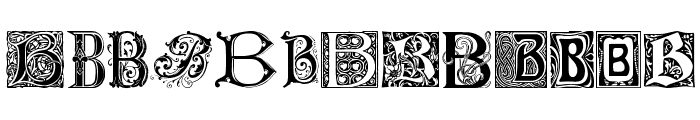 Ornamental Initials B Font UPPERCASE