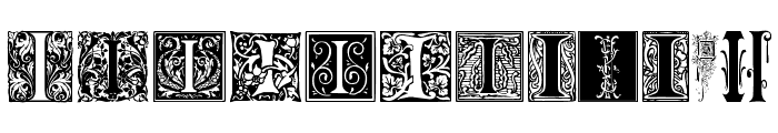 Ornamental Initials I Font UPPERCASE