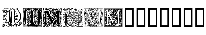 Ornamental Initials M Font UPPERCASE