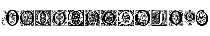 Ornamental Initials O Font UPPERCASE