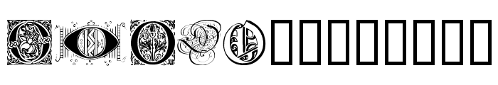Ornamental Initials O Font LOWERCASE
