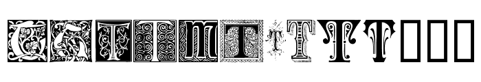 Ornamental Initials T Font LOWERCASE