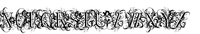 Ornamental Versals Font UPPERCASE
