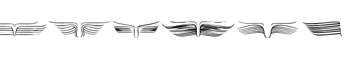 Ornamental Wings Regular Font UPPERCASE