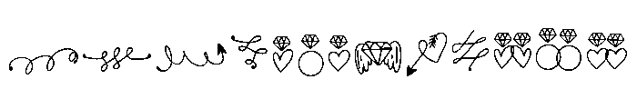 OrnamentsCuteRegular Font UPPERCASE