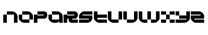 Ortech Regular Font UPPERCASE