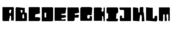 Orthotopes Eroded Font UPPERCASE