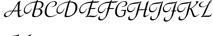Orbi Calligraphic Three Font UPPERCASE