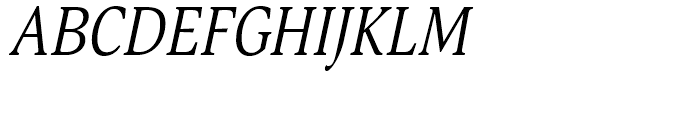 Orbi Narrow Italic Font UPPERCASE