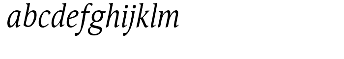 Orbi Narrow Italic Font LOWERCASE