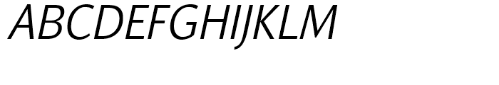 Orbi Sans Light Italic Font UPPERCASE