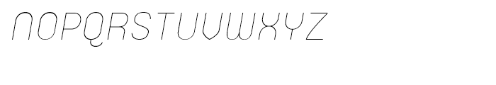 Orev ExtraLight Italic Font UPPERCASE