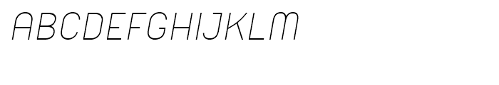 Orev Light Italic Font UPPERCASE