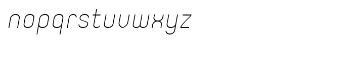 Orev Light Italic Font LOWERCASE