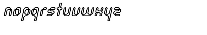 Orgasmia Outline Italic Font LOWERCASE