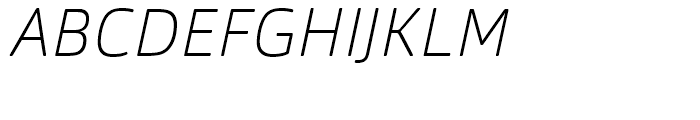 Orgon Thin Italic Font UPPERCASE