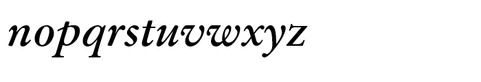 Original Garamond Bold Italic Font LOWERCASE
