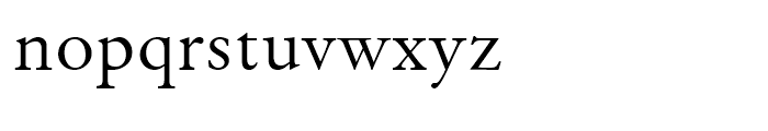 Original Garamond Roman Font LOWERCASE