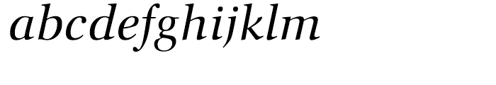 Orion Italic Font LOWERCASE