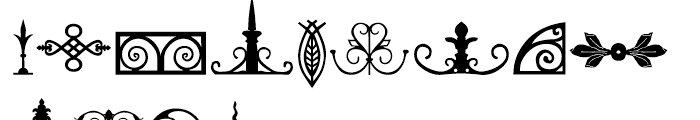 Ornaments of Paris Regular Font UPPERCASE