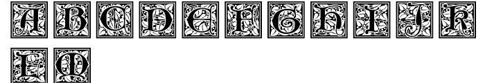 Ornate Initials Style Two Font UPPERCASE