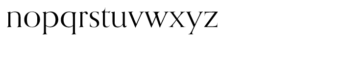Orpheus Regular Font LOWERCASE