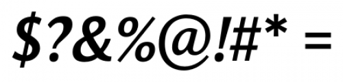 Orbi Sans Bold Italic Font OTHER CHARS