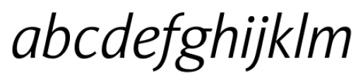 Orbi Sans Light Italic Font LOWERCASE