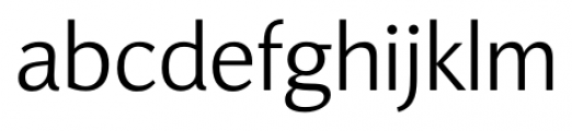 Orbi Sans Light Font LOWERCASE