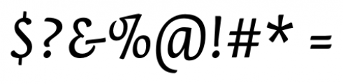 Orenga Italic Font OTHER CHARS